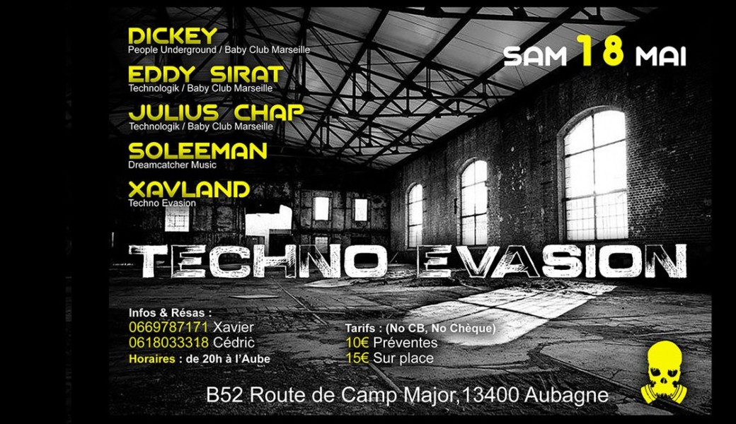 Soirée TECHNO EVASION
