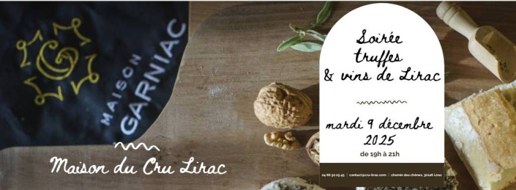 Soirée Truffes & Vins de Lirac - le mardi 9 décembre 2025