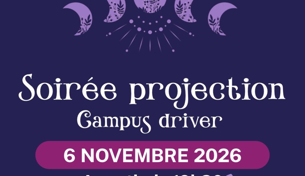 Soirée vidéo projection Campus driver