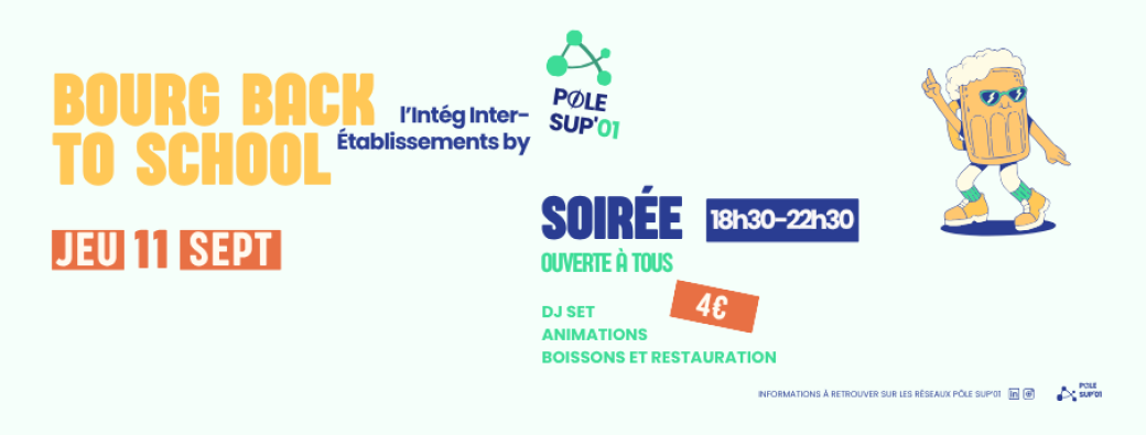 Soirée de rentrée Inter-établissements Pôle Sup'01 