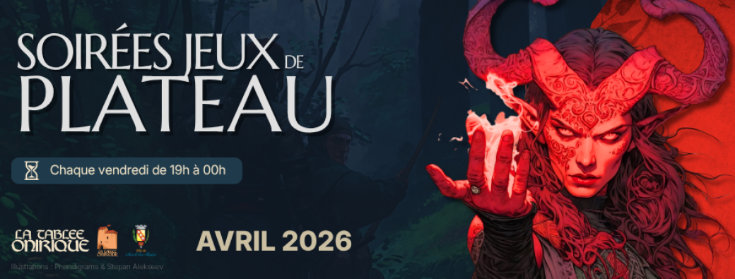 Soirées jeux de plateau - Mai