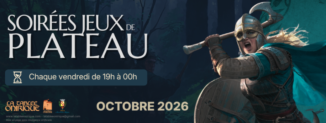 Soirées jeux de plateau - Octobre