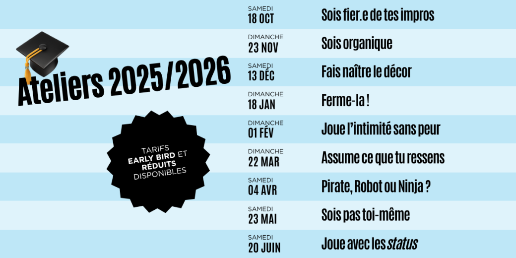 Sois fier.e de tes impros