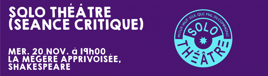 La mégère apprivoisée • Shakespeare
