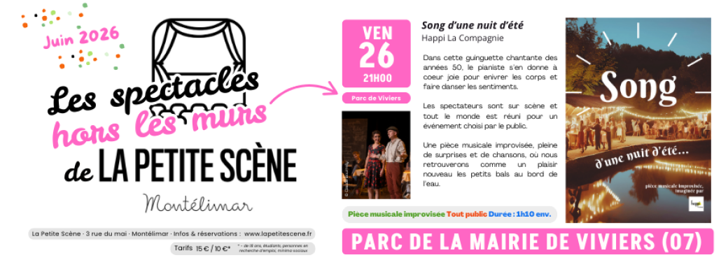Song d'une nuit d'été / Ven. 26 juin 2026 / PARC MAIRIE DE VIVIERS