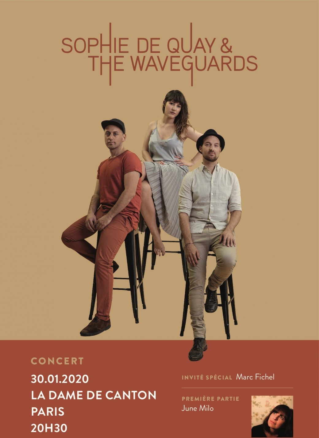 Sophie De Quay & The Waveguards / June Milo / Marc Fichel 