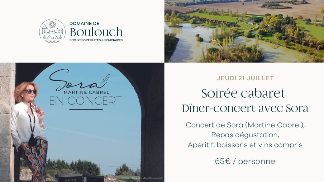 Sora ( Martine Cabrel) en concert au Domaine de Boulouch 