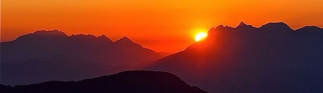 Sortie au soleil couchant