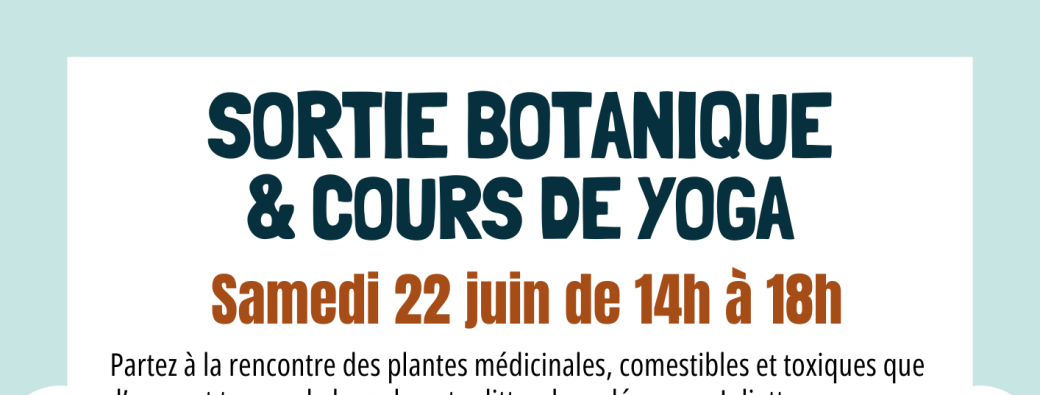 Sortie botanique + cours de yoga
