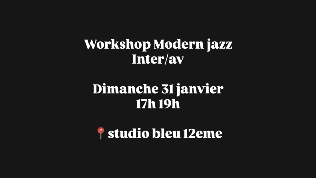 Special class inter/avance Paris 31/01