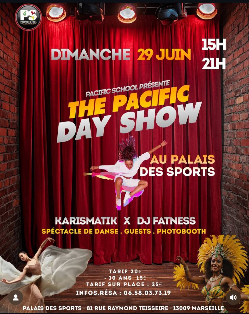 SPECTACLE DE DANSE - PACIFIC SCHOOL AU PALAIS DES SPORTS