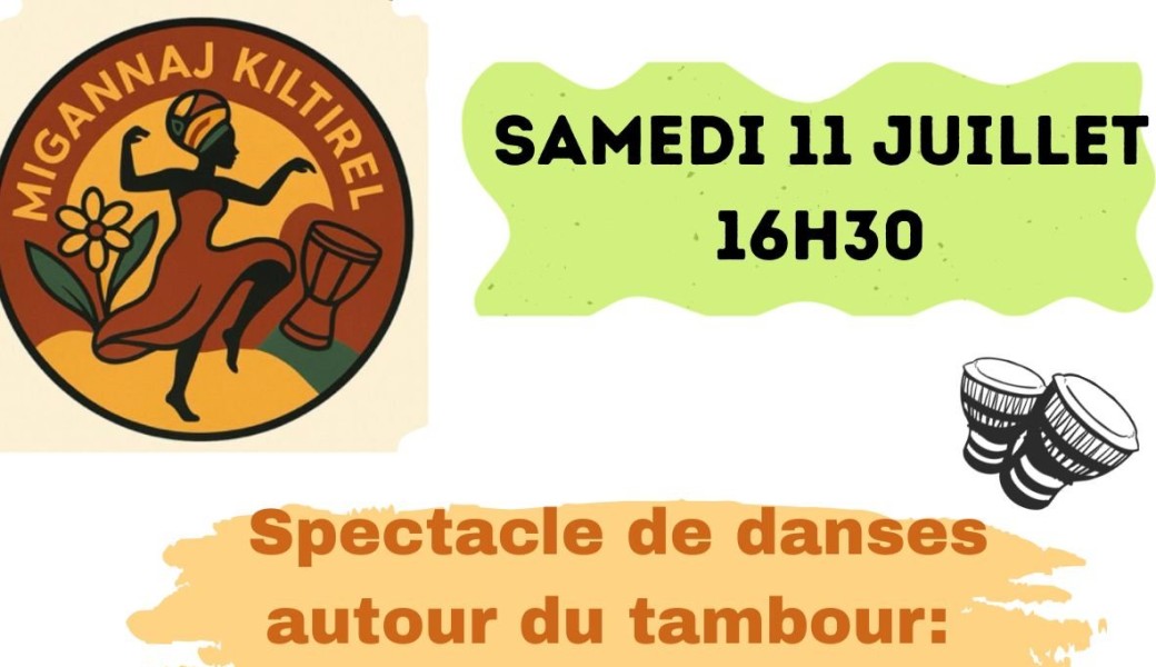 Spectacle de danses autour du tambour