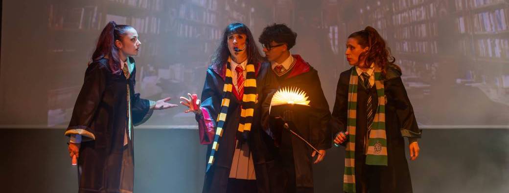 Spectacle de Noël - l'Apprenti sorcier et les éléments magiques.