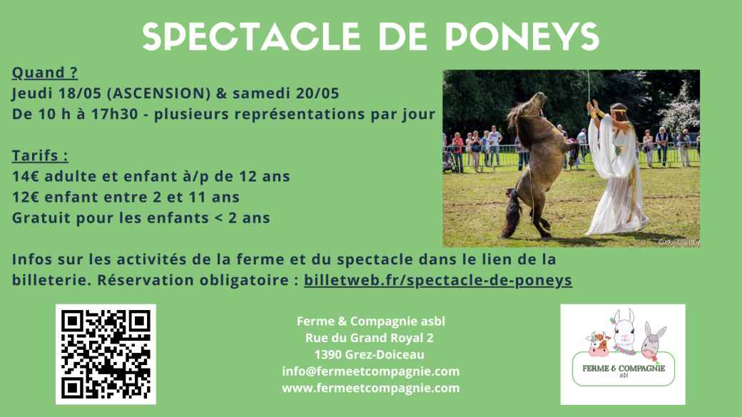 Spectacle de poneys 18 & 20/05