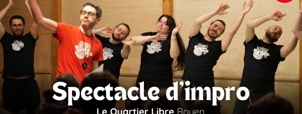 Spectacle d'impro au Quartier Libre