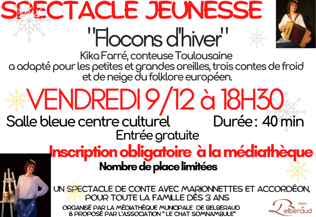 Spectacle Jeunesse "FLOCONS D'HIVER" 