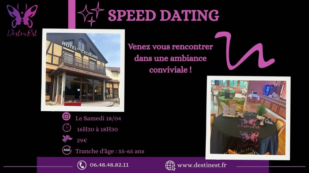 Speed dating Centre Alsace 55-65 ans