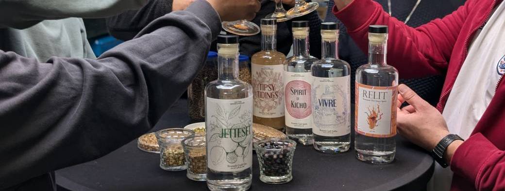 Spirits tasting in a Brussels distillery