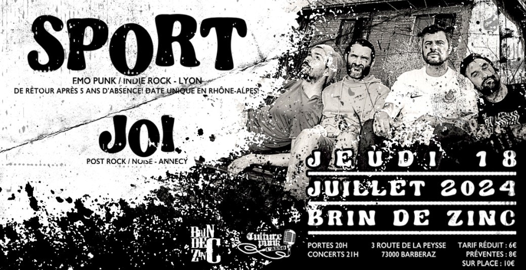 SPORT x JOI x Stegosauro (Emo Punk • Indie Rock • Punk Rock)