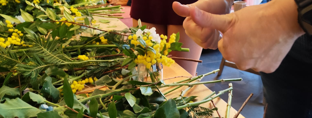 St Valentin : couronne de fleur