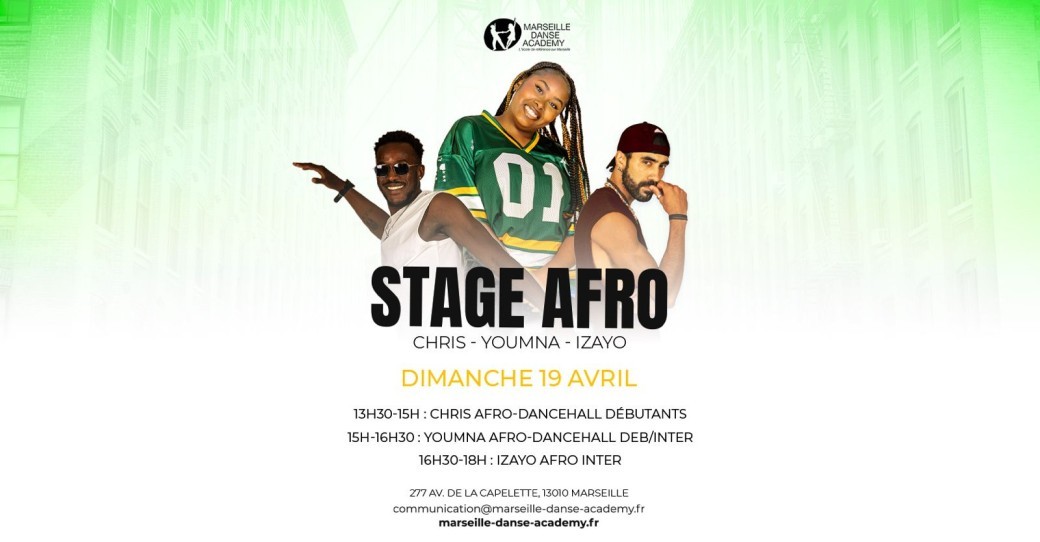 Stage : Afro avec Chris, Youmna & Izayo - 19/04/26