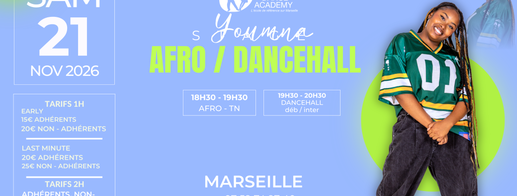 Stage : Afro Dancehall  avec Youmna