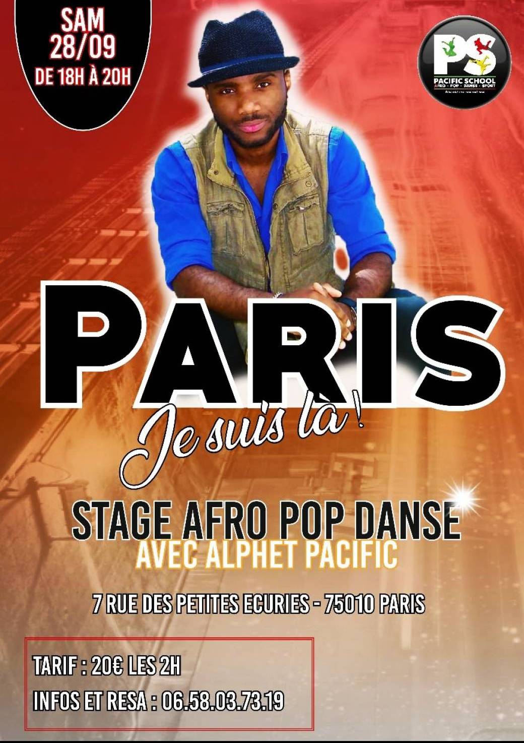 STAGE AFRO POP DANSE PARIS 