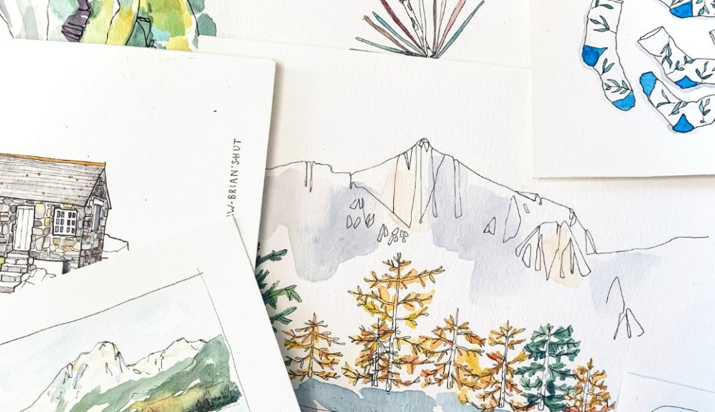 Stage aquarelle Ecrins