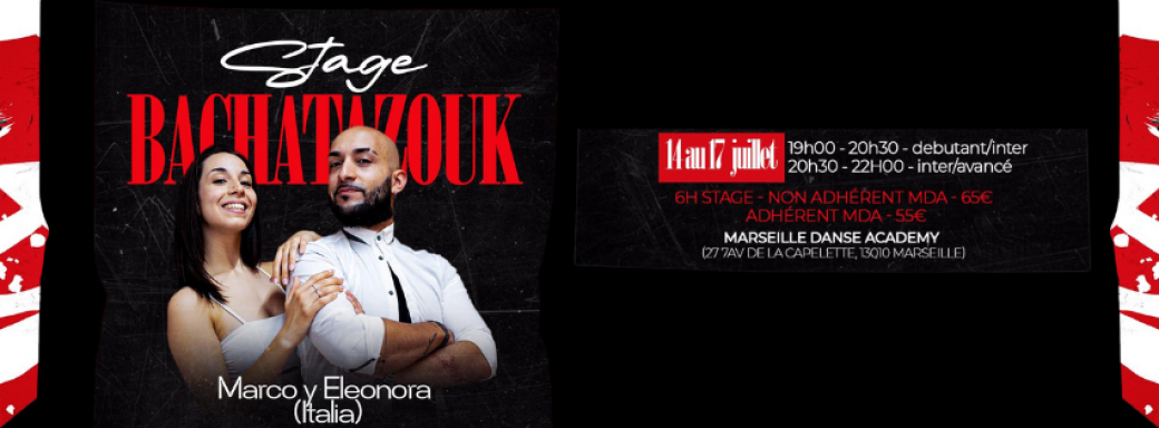 Stage Bachatazouk avec Marco & Eleonorao
