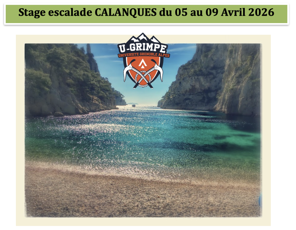 Stage Calanques 2026