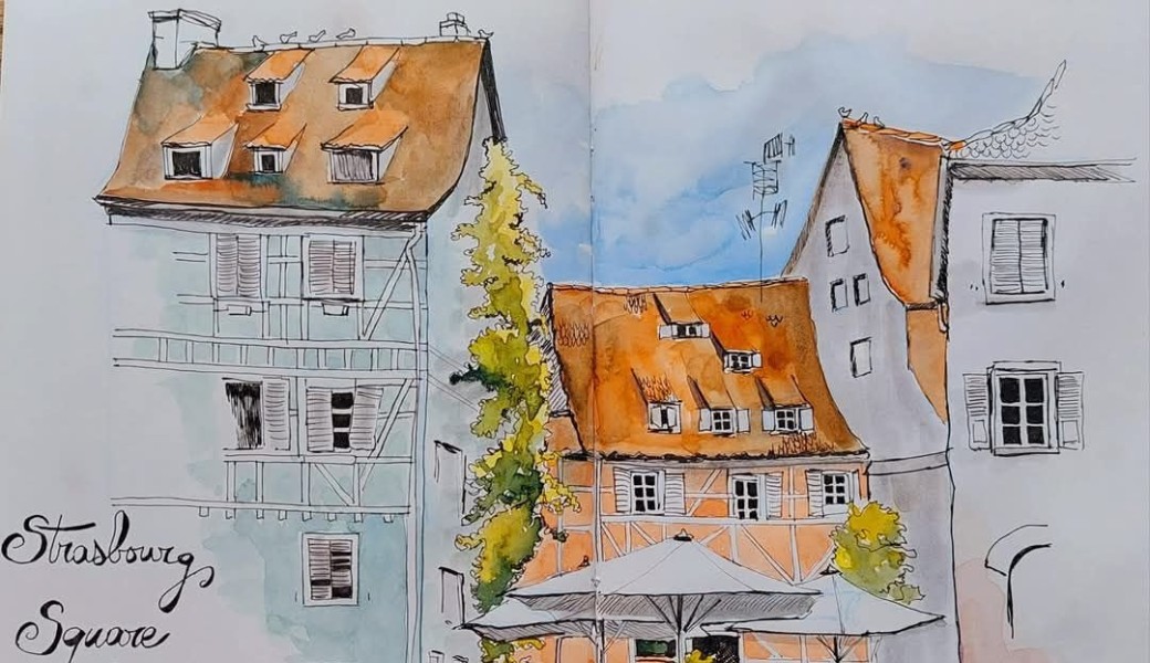 STAGE "carnet de voyage  aquarellé"