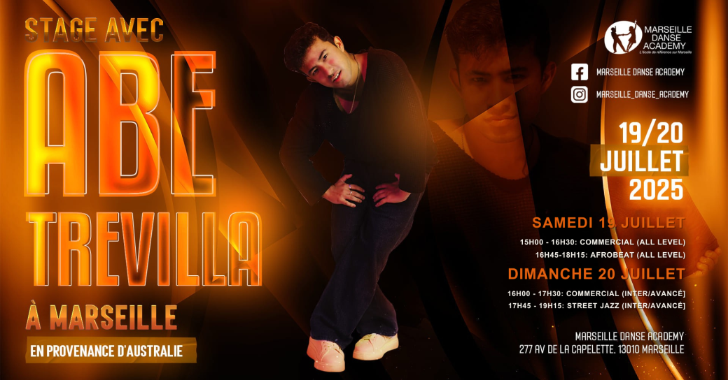 Stage Commercial/Afrobeat/Street Jazz avec ABE Trevilla