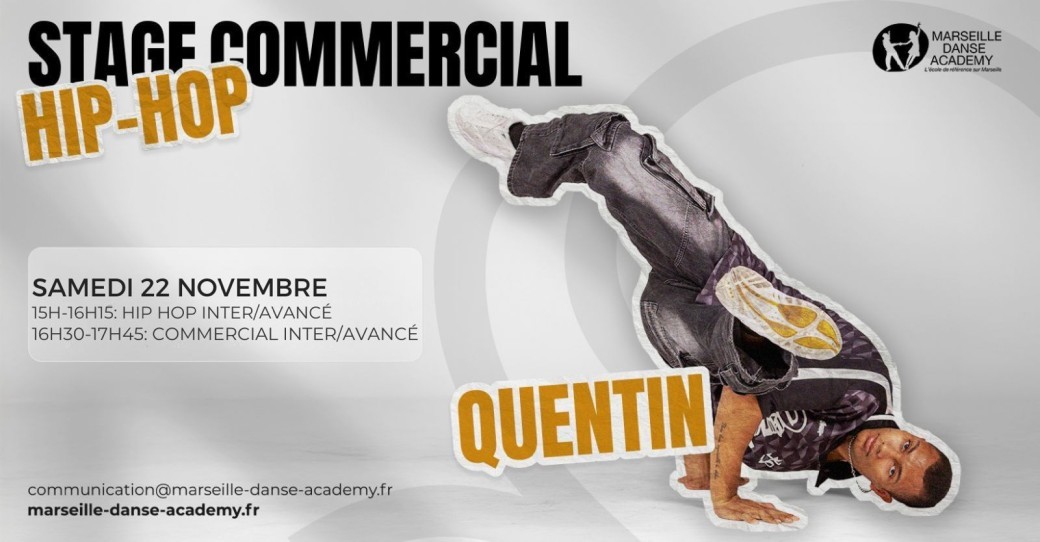 Stage : Hip Hop & Commercial avec Quentin - 22/11/2025
