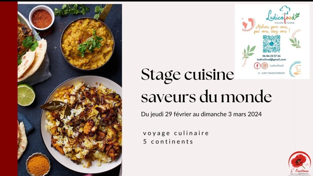 Stage cuisine saveurs du Monde