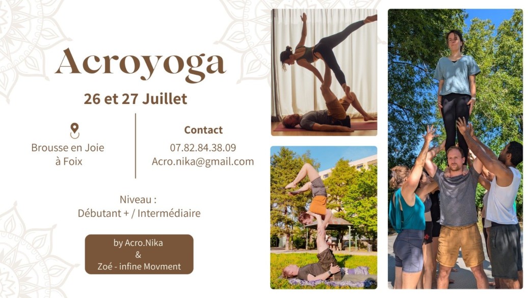 Stage d'acroyoga intermédiaire - Foix