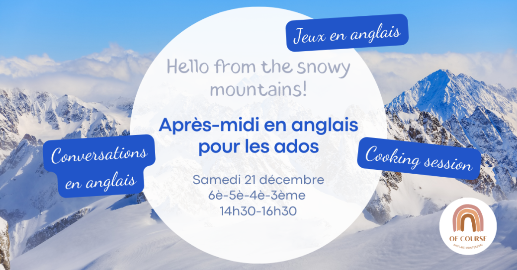 Stage d'anglais pour adolescents à Nantes le mercredi  12 février 2025