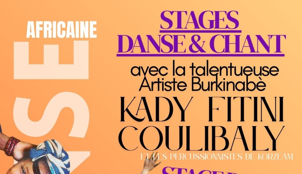 STAGE DANSE ET CHANT d'AFRIQUE avec KADY FITINI COULIBALY