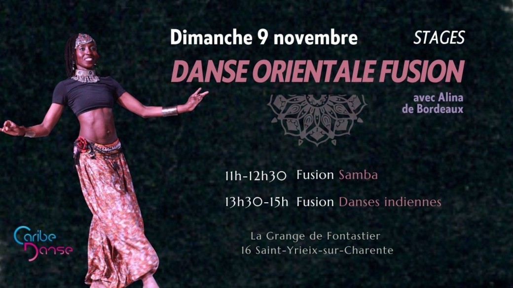 Stage Danse Orientale Fusion Angoulême 