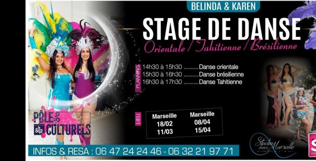 Stage danse Orientale/Tahitienne/Bresilienne avec Belinda&Karen