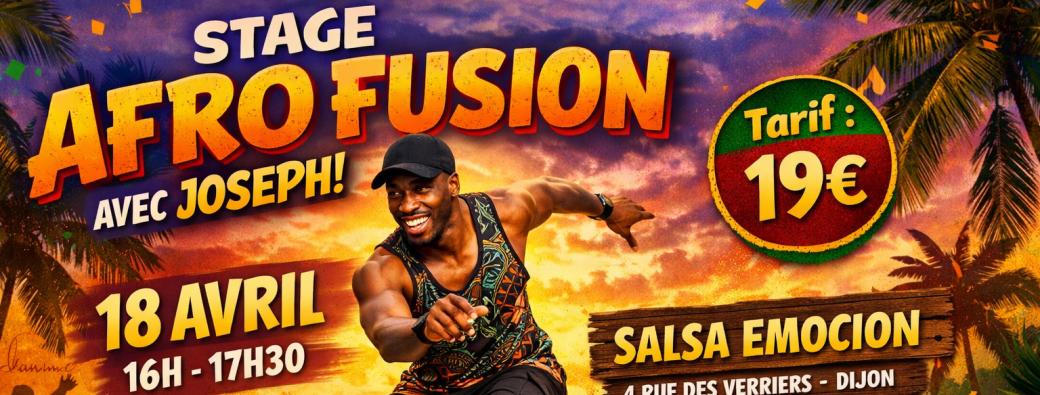 Stage de D'afro fusion avec Joseph