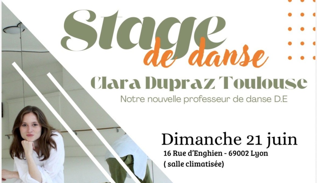 stage de danse : Street Jazz/Modern Jazz avec Clara Dupraz-Toulouse