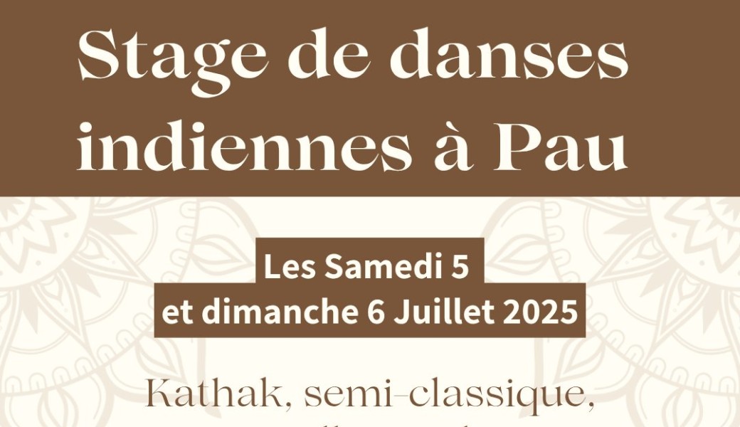 Stage de danses indiennes à Pau avec Mayreni