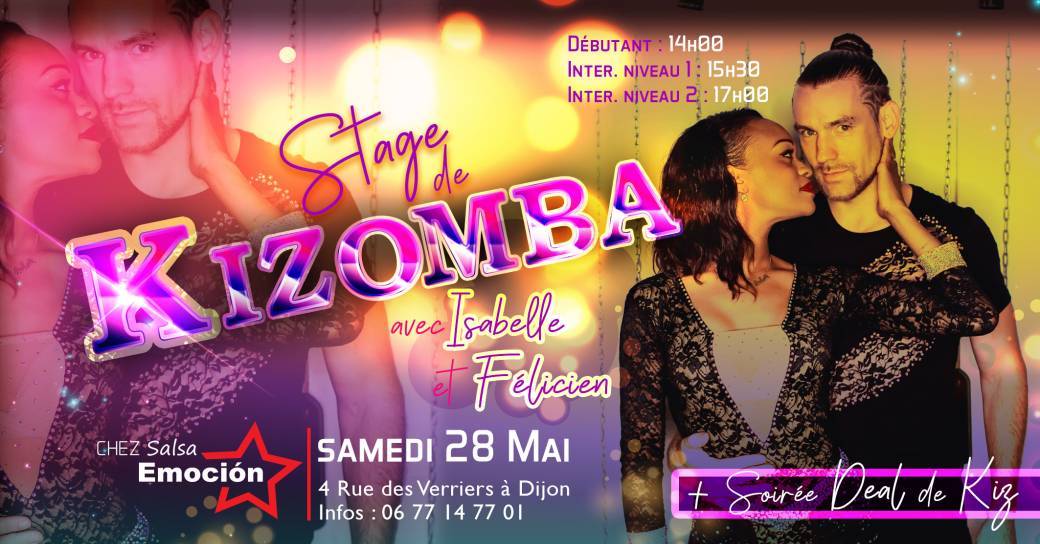 Stage de Kizomba Avec Isabelle et Félicien