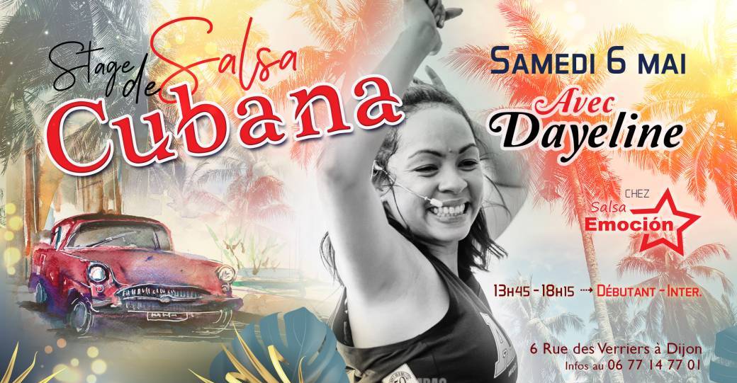 Stage de Salsa Cubana a Dijon avec Dayeline 