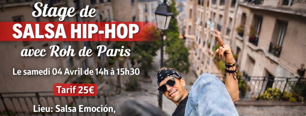 Stage de Salsa Hip Hop avec Roland Cab Art