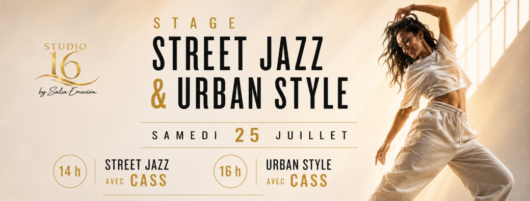 Stage de Street Jazz et Urban Style avec Cass