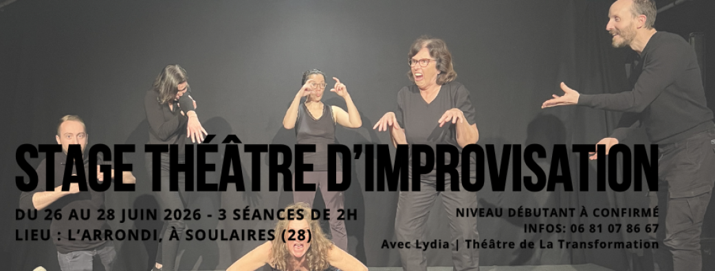 Stage de théâtre d'improvisation du 26 au 28/06/26