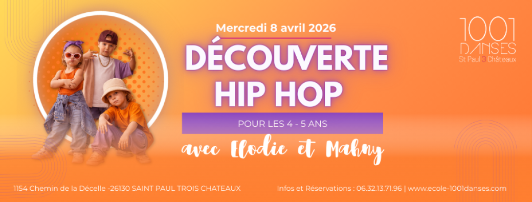 Stage découverte hip-hop 4/5 ans