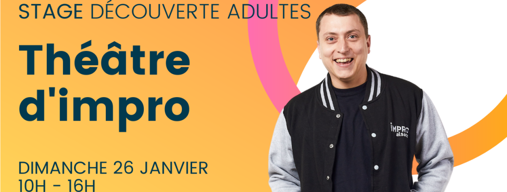 Stage découverte théâtre d'impro Adultes