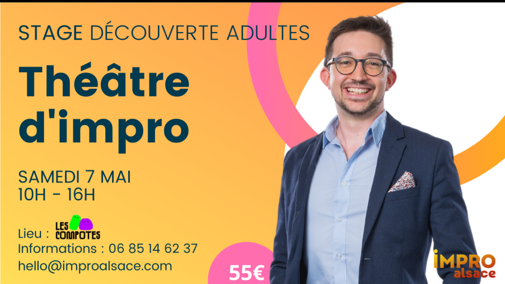 Stage découverte théâtre d'impro Adultes